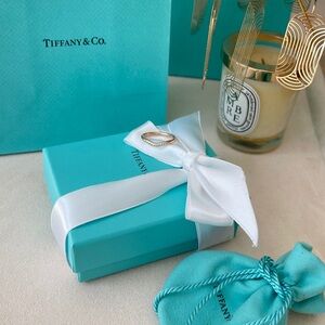 Tiffany & Co. Elsa Peretti Band in Rose Gold 18K Diamonds size 7.5 NEW $1,900
